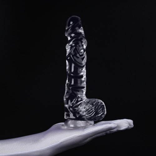 Dildick átlátszó vibrátor – prémium intim élmény 15 x 4 cm