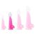 Átlátszó zselés dildó – 14 cm pink színben