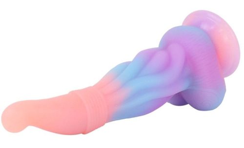 Alien Obruk – világító zöld dildó, 18 x 5 cm