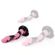 Cobra Snake M – prémium dildó fekete-rózsaszín 22 x 6 cm