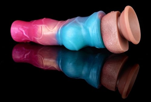 Nott Very Dick – intim pénisz hüvely 18 x 6.5cm rózsaszín-kék