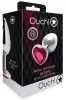 Bijou Heart Gem M – ezüst-rózsaszín anális gyöngy 7 cm