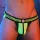 Breedwell Daycrawler – fekete-fluoreszkáló jockstrap