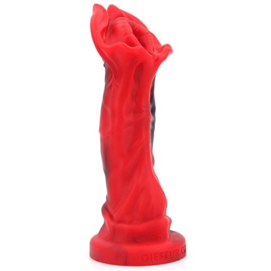 Bud Alien – prémium anál dildó, 16 cm, piros