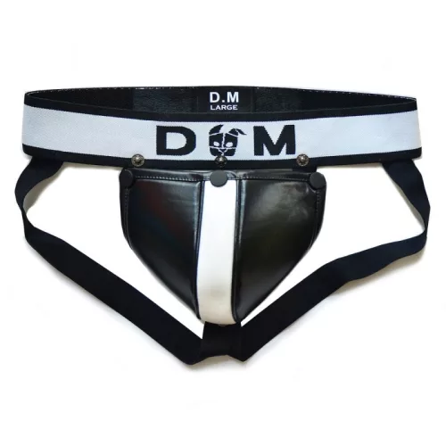 Jockstrap Neo Dungeon – prémium fekete-fehér alsónemű