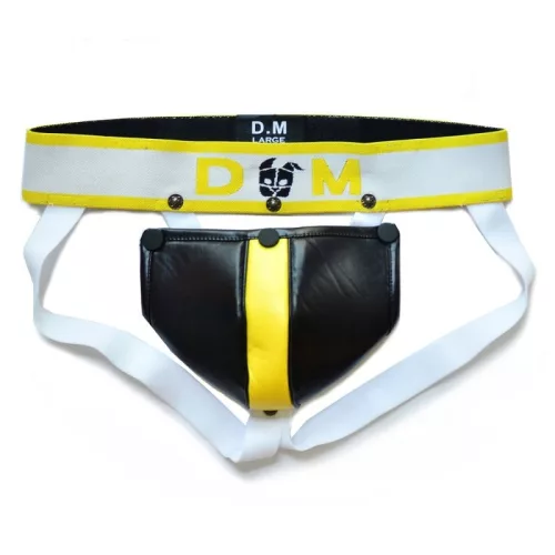 Neo Dungeon – stílusos fekete-sárga jockstrap