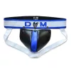 Jockstrap Neo Dungeon – fekete-kék prémium jockstrap