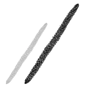 Big Silur – prémium fekete dildo (80 x 6.5 cm)