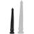 Piov Dildo S – prémium fekete 43x6 cm-es intim játék