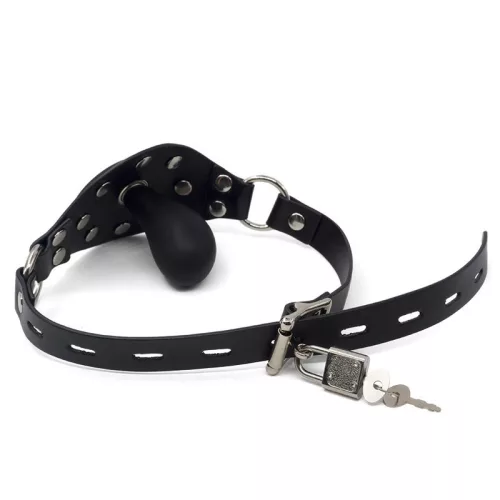 Felfújható Bulb Gag - elegáns szexjáték fekete színben