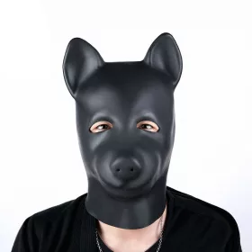 Sweety Bear – elegáns latex maszk fekete színben