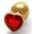 Bijou Heart Gem M – prémium arany-piros anális izgató