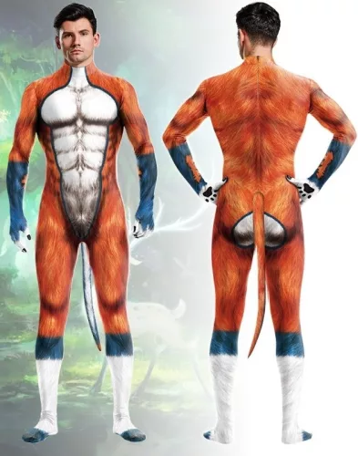 Wild Dog Orange – szexi cosplay ruha