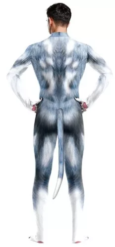 Kék-szürke husky kutya jelmez - prémium cosplay öltözet