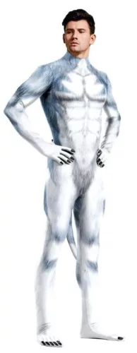Kék-szürke Husky kutya cosplay jelmez