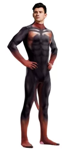 Fekete és vörös Doberman cosplay jelmez