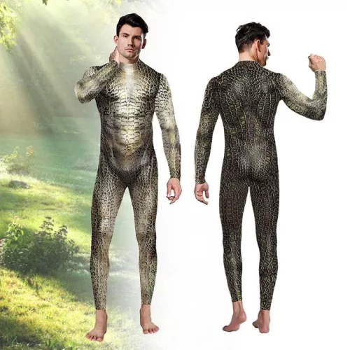 Zöld Kígyó – prémium reptiliás jelmez overall