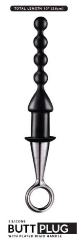 Rózsa füllel – 16,5 x 3 cm-es gyöngyös szeretetobjektum