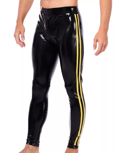 Xrub latex nadrág - elöl-hátul cipzárral, fekete-sárga