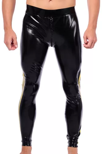 Xrub latex nadrág - elöl-hátul cipzárral, fekete-sárga