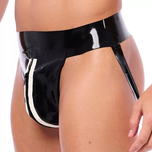 Xrub Latex Jockstrap – cipzáras, prémium férfi alsónemű