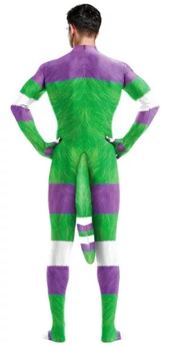 Cartoon Cosplay Jumpsuit – fehér-zöld-lila kezeslábas