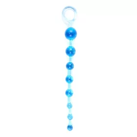Jelly Anal 10 gyöngyös dugó kék