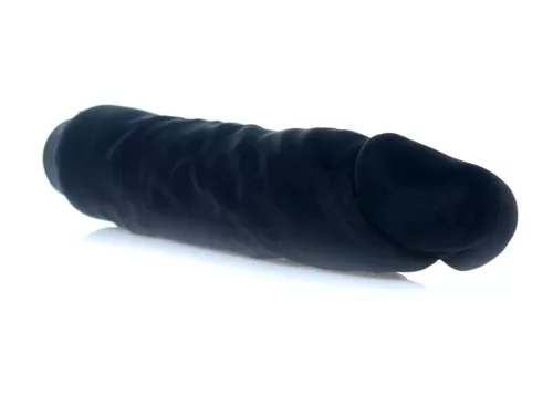 Vibrátor Ultra-realisztikus bőr hatású, szabályozható rezgés 22,5 cm fekete