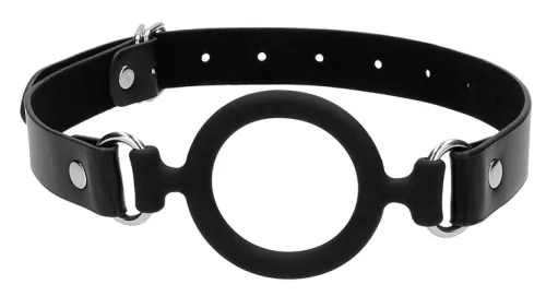 Silicone Ring Gag – prémium szilikon ring gag 40mm fekete