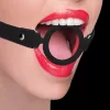 Silicone Ring Gag – prémium szilikon ring gag 40mm fekete