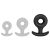 Plug Cercle Hollow Round L – üreges análkúp (8,5 x 6 cm)