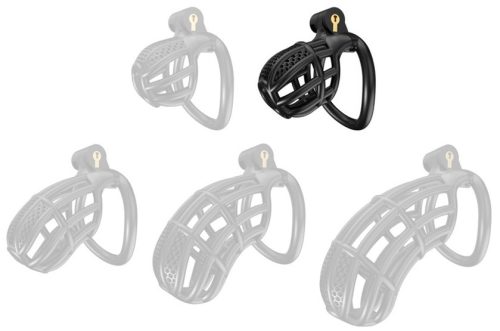 Nexia - prémium férfi chastity ketrec, 6,5 x 3,1 cm, fekete