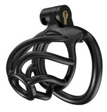 Chastity cage Tortille – fekete prémium tartózkodási ketrec