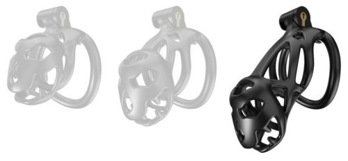 Bouh – prémium férfi feszítő ketrec, fekete 10 x 3,5 cm