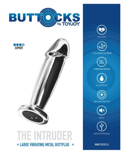 Intruder – 10,7 cm-es vibráló anális dugó