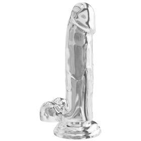 Realistic Dildo Diamond – 15,5 cm átlátszó élvezet
