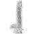 Valósághű Dildo Diamond Dick 15.5 x 4cm átlátszó