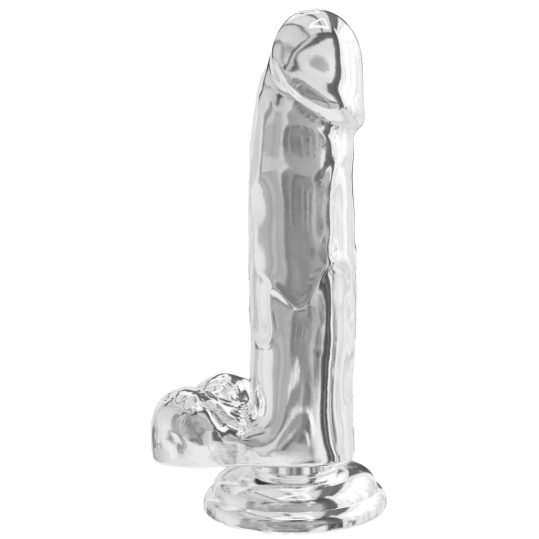 Realistic Dildo Diamond – 15,5 cm átlátszó élvezet