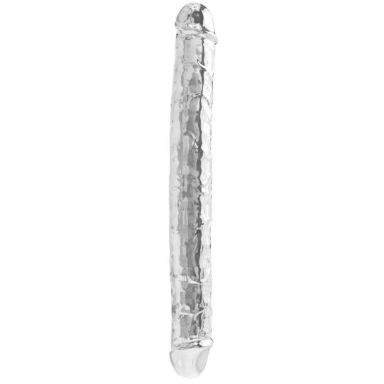 Diamond Dildo – átlátszó prémium dupla kényeztető