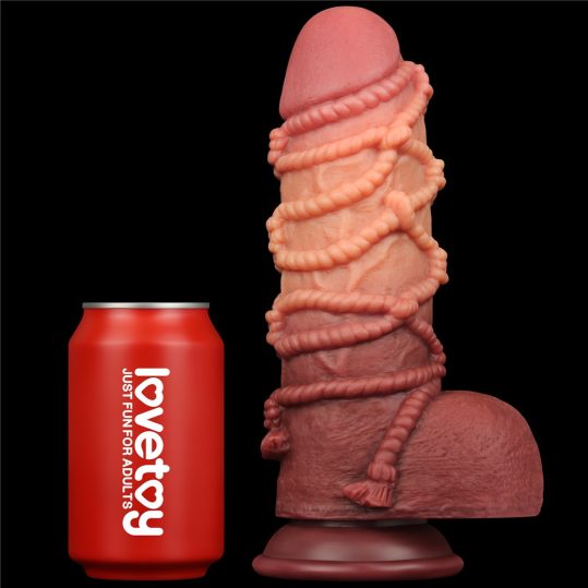 Gode Rope Dick – texturált prémium kellemes érzés sextoy