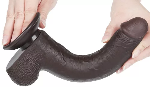 Prémium Sliding Skin – 17 cm fekete vibrátor érzékeknek