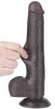 Prémium Sliding Skin – 17 cm fekete vibrátor érzékeknek