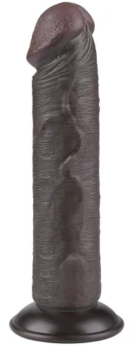 Sliding Skin – érzéki, fekete dildo (17 x 4 cm)