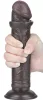 Sliding Skin – érzéki, fekete dildo (17 x 4 cm)
