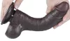 Prémium fekete szilikon pénisz – 14,5 x 4 cm