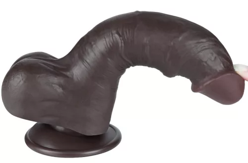 Prémium fekete szilikon pénisz – 14,5 x 4 cm