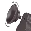 Prémium fekete csúszó bőr dildó 12 cm x 3,7 cm