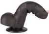 Prémium fekete csúszó bőr dildó 12 cm x 3,7 cm