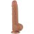 Csúszó Skin Dildo 18 x 4.7cm Barna