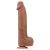 Csúszó Skin Dildo 27 x 6.5cm barna